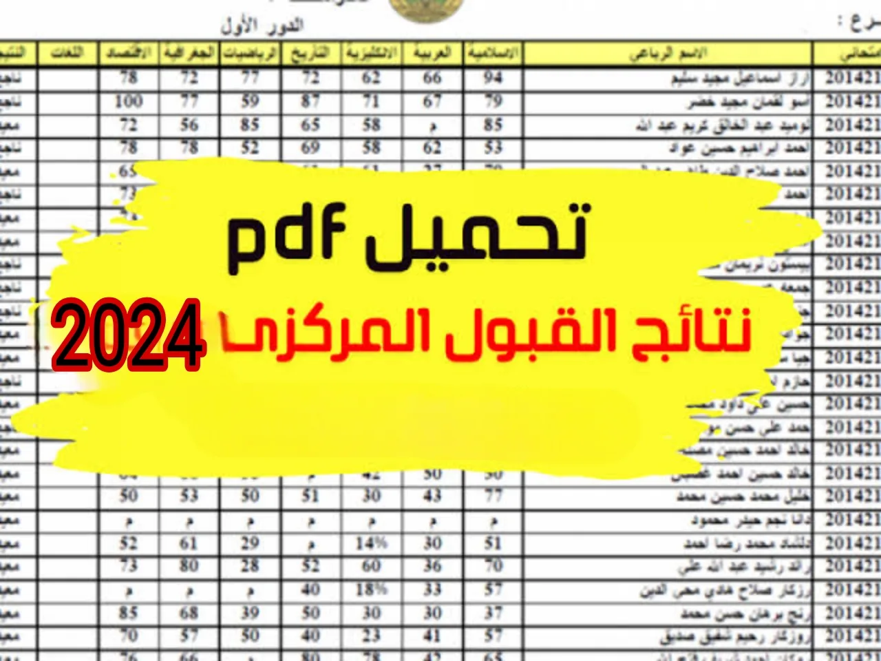 اعرف نتيجتك دلوقتى..رابط الاستعلام عن نتائج القبول المركزى 2024 بالعراق