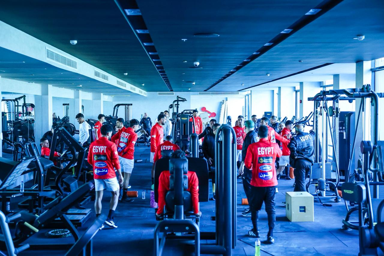 تدريب المنتخب في الجيمانزيوم