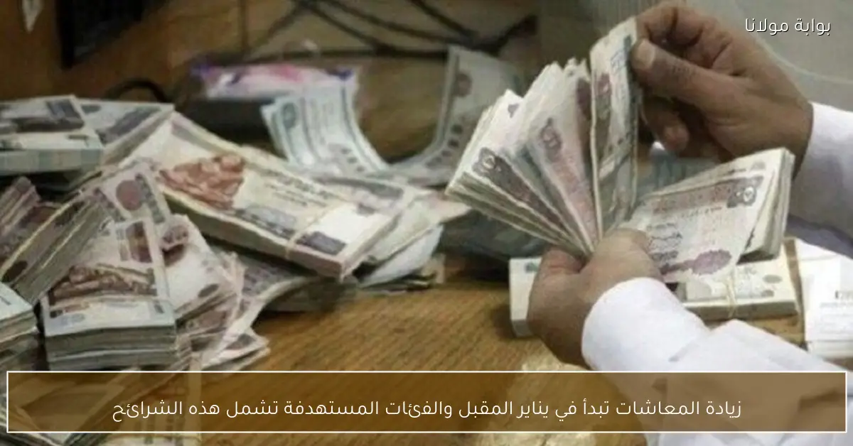 زيادة المعاشات تبدأ في يناير المقبل والفئات المستهدفة تشمل هذه الشرائح