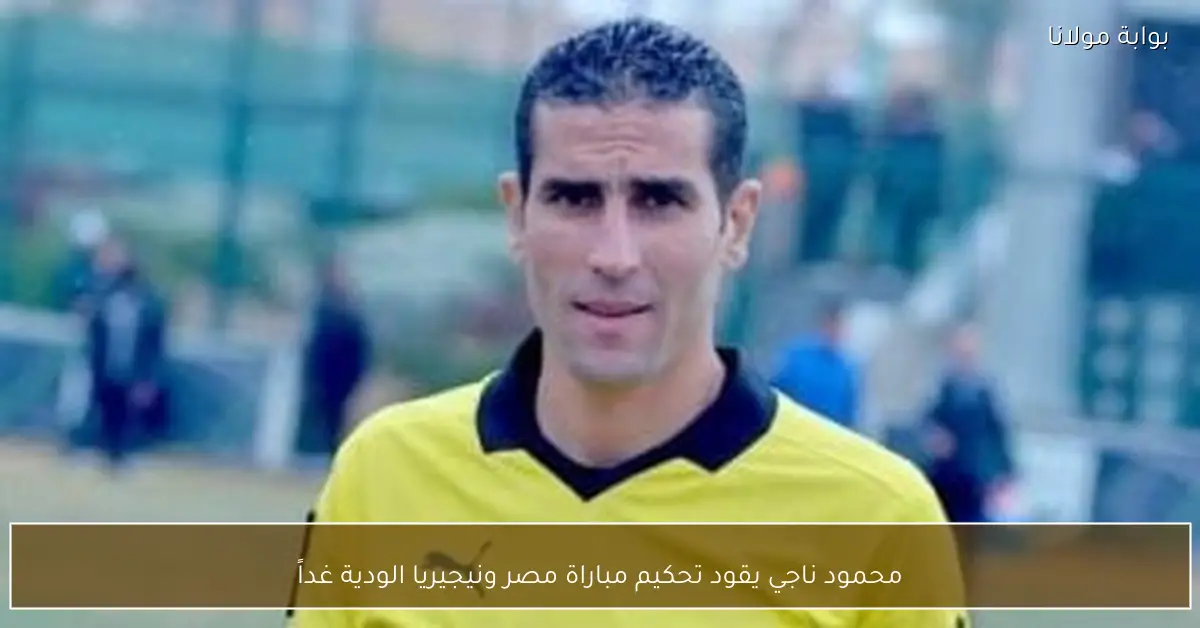 محمود ناجي يقود تحكيم مباراة مصر ونيجيريا الودية غداً