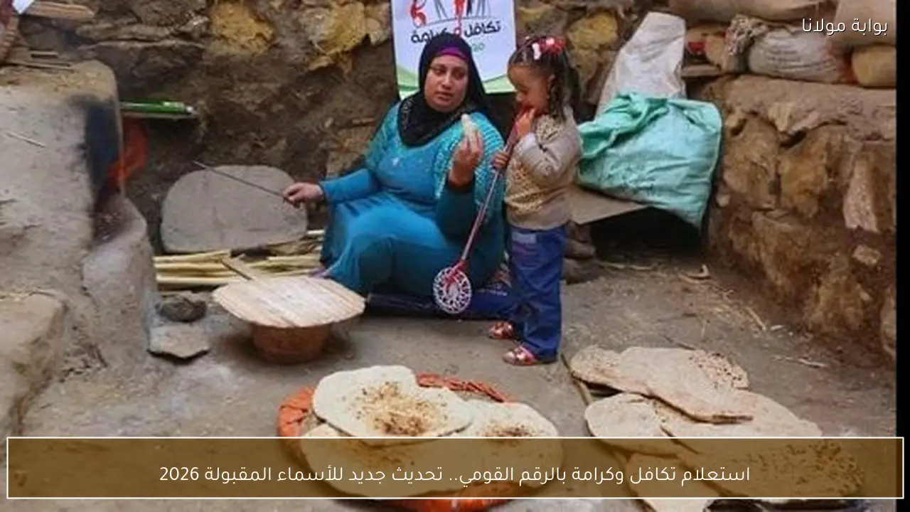 استعلام تكافل وكرامة بالرقم القومي.. تحديث جديد للأسماء المقبولة 2026