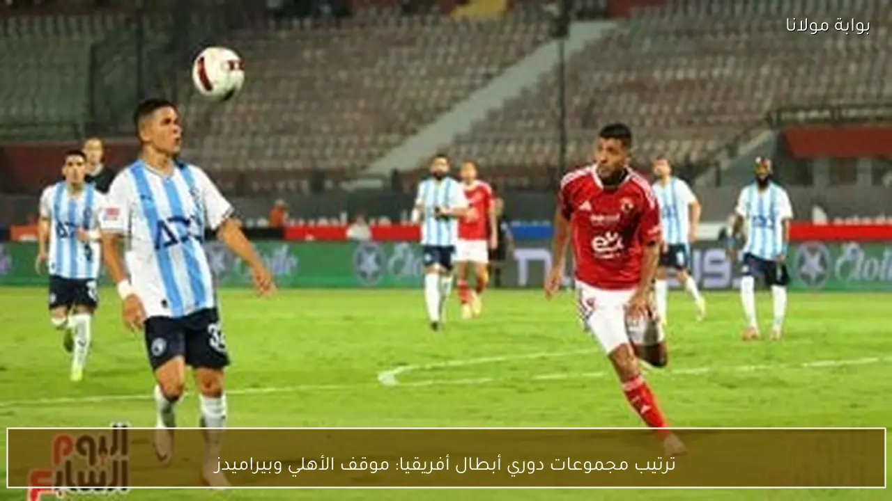 ترتيب مجموعات دوري أبطال أفريقيا: موقف الأهلي وبيراميدز