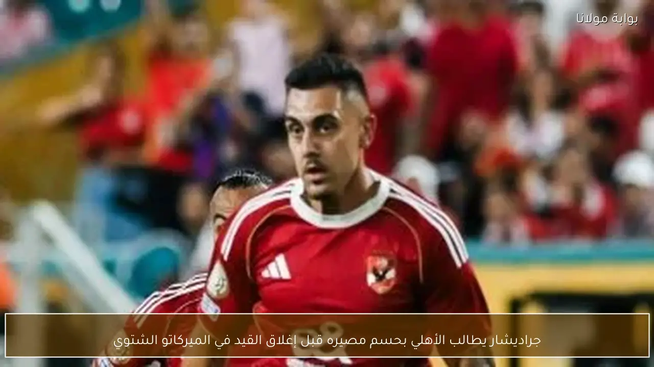 جراديشار يطالب الأهلي بحسم مصيره قبل إغلاق القيد في الميركاتو الشتوي