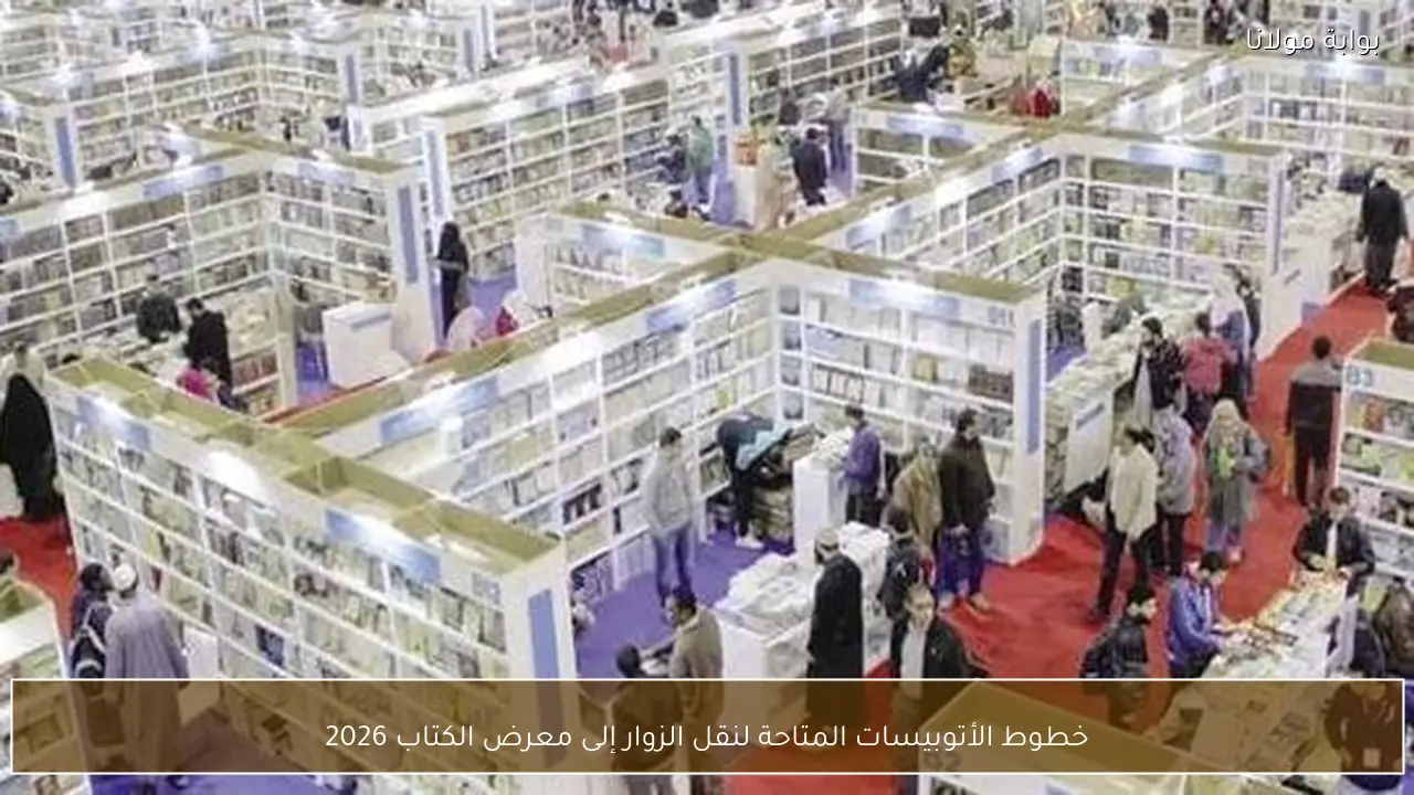 خطوط الأتوبيسات المتاحة لنقل الزوار إلى معرض الكتاب 2026