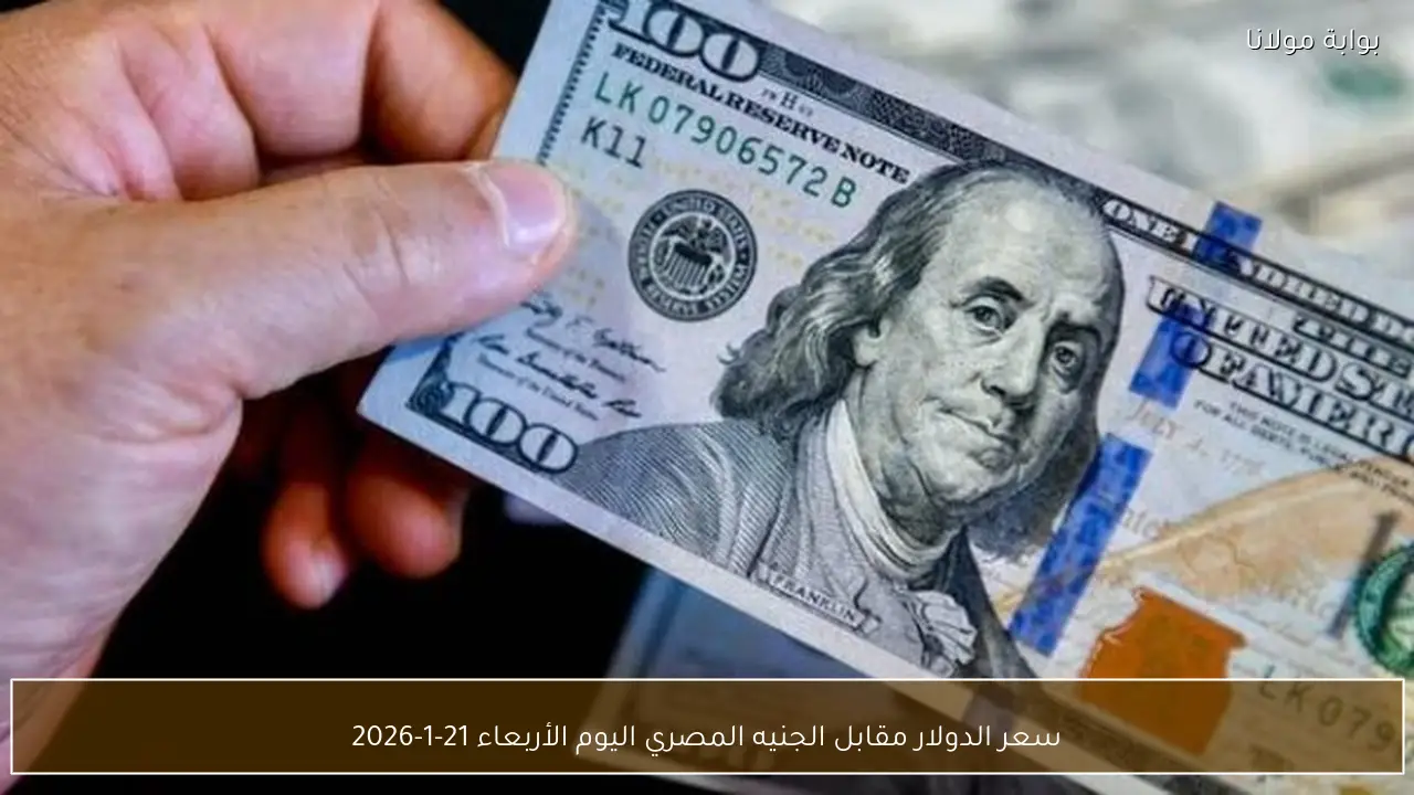 سعر الدولار مقابل الجنيه المصري اليوم الأربعاء 21-1-2026