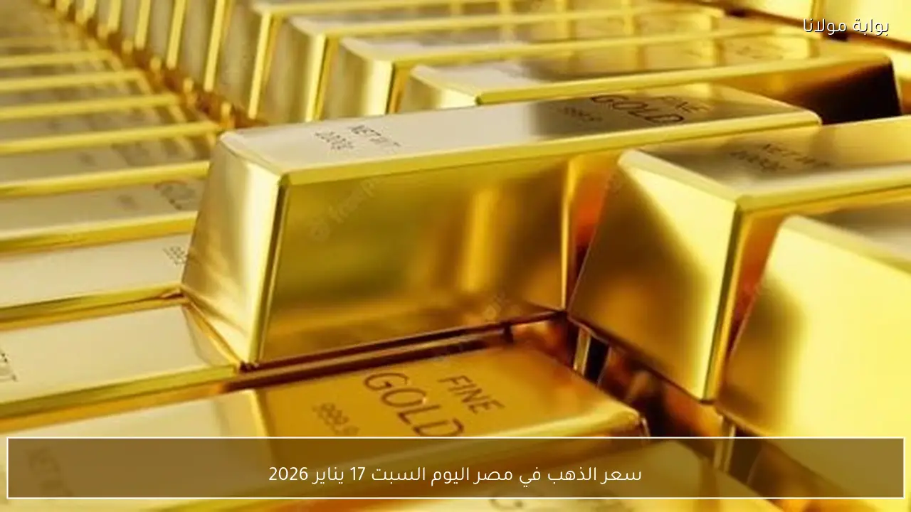 سعر الذهب في مصر اليوم السبت 17 يناير 2026