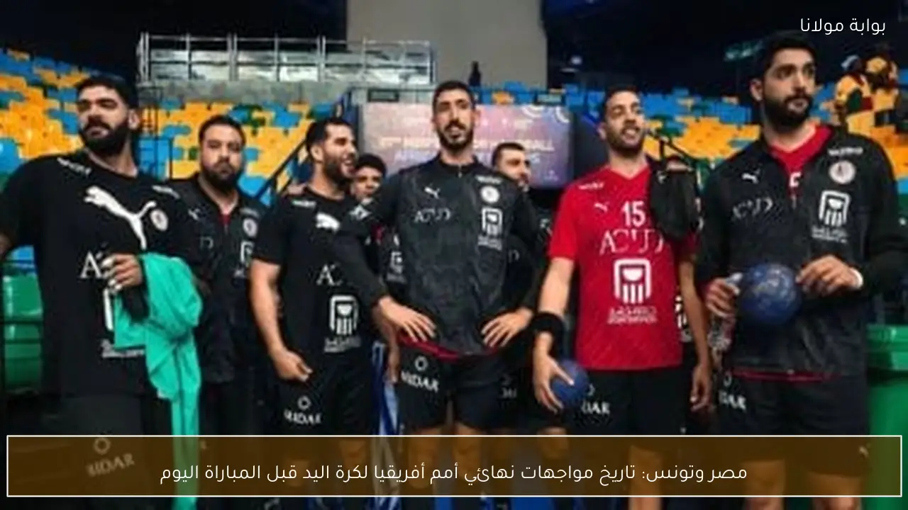 مصر وتونس: تاريخ مواجهات نهائي أمم أفريقيا لكرة اليد قبل المباراة اليوم