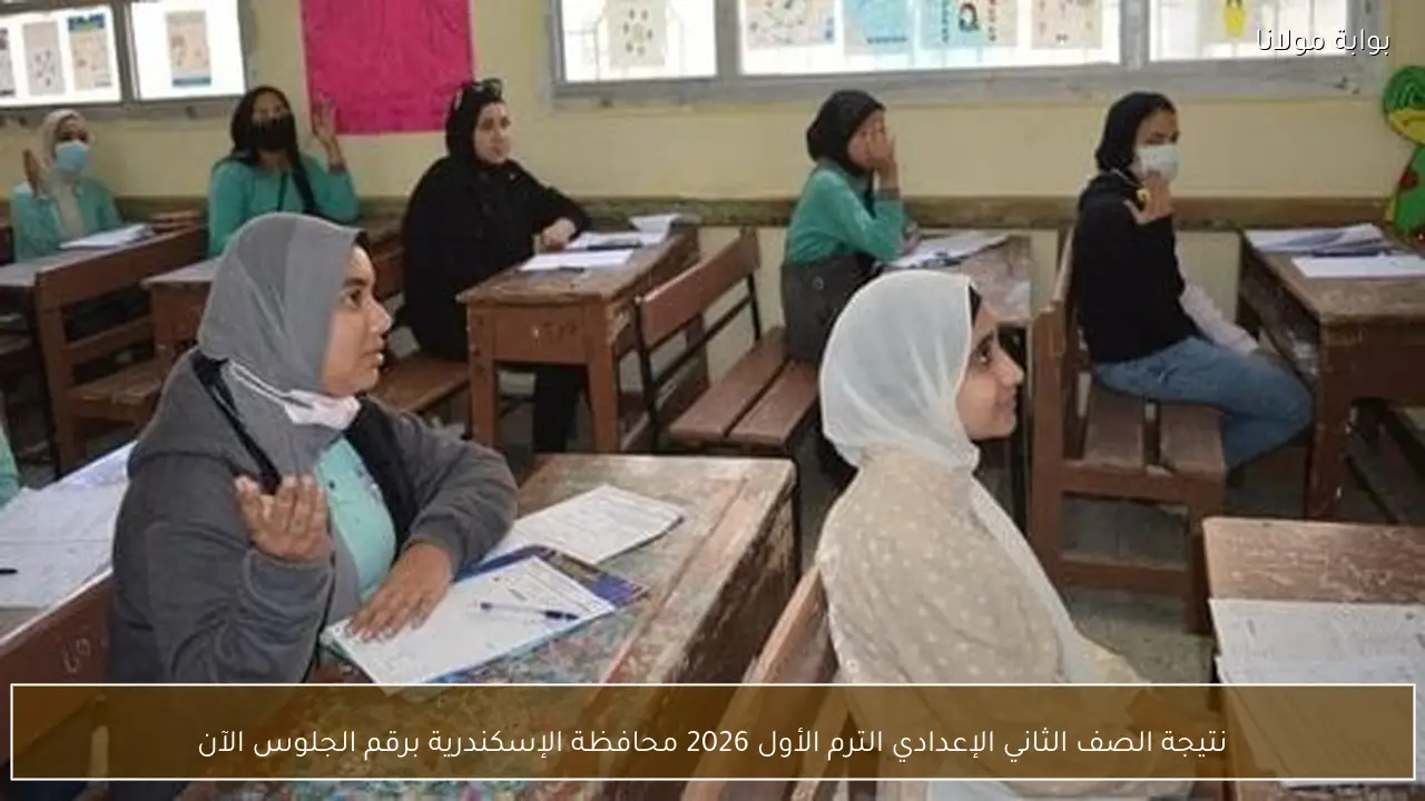 نتيجة الصف الثاني الإعدادي الترم الأول 2026 محافظة الإسكندرية برقم الجلوس الآن