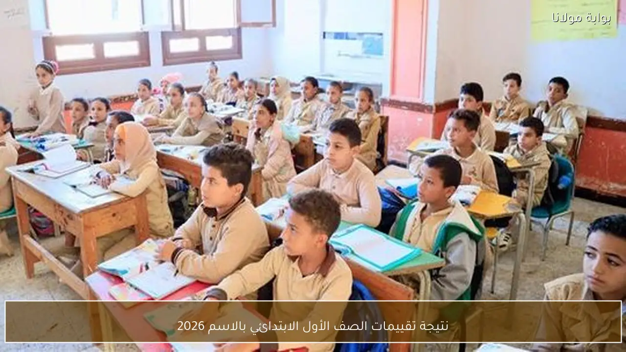 نتيجة تقييمات الصف الأول الابتدائي بالاسم 2026