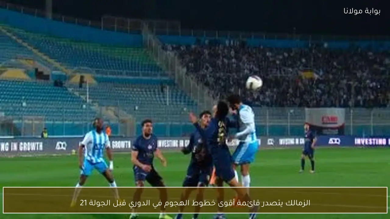الزمالك يتصدر قائمة أقوى خطوط الهجوم في الدوري قبل الجولة 21