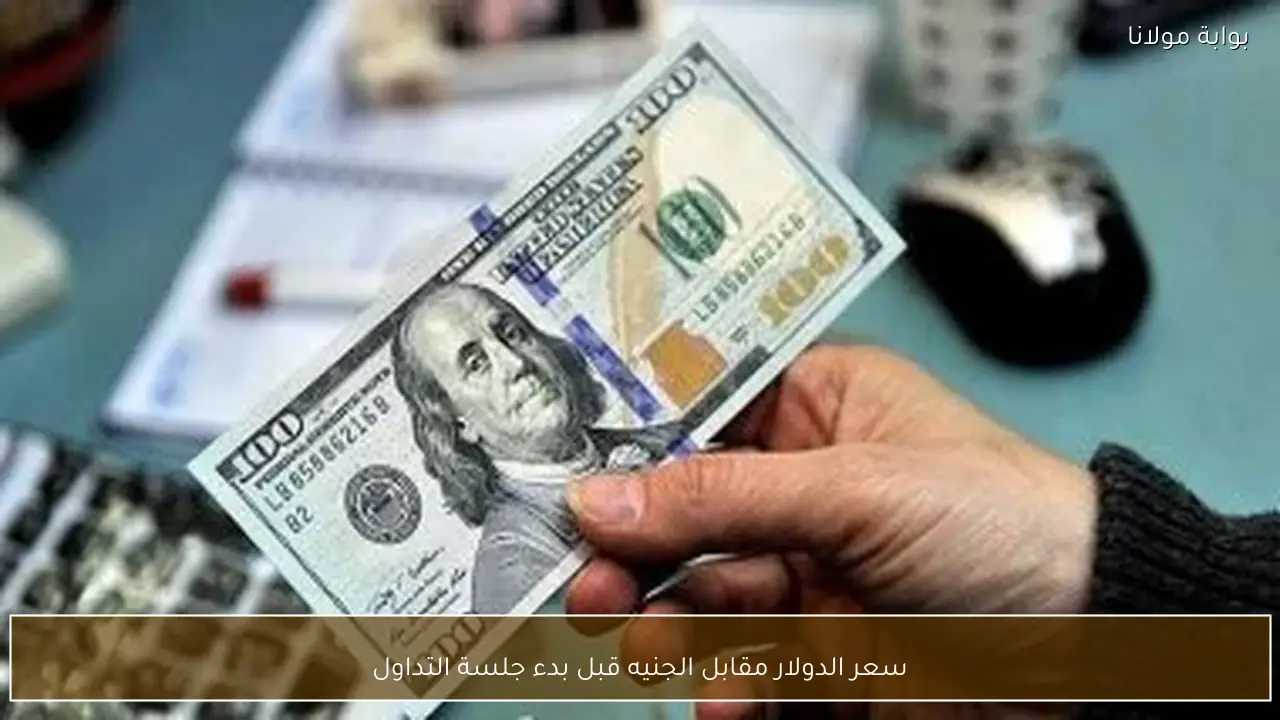 سعر الدولار مقابل الجنيه قبل بدء جلسة التداول