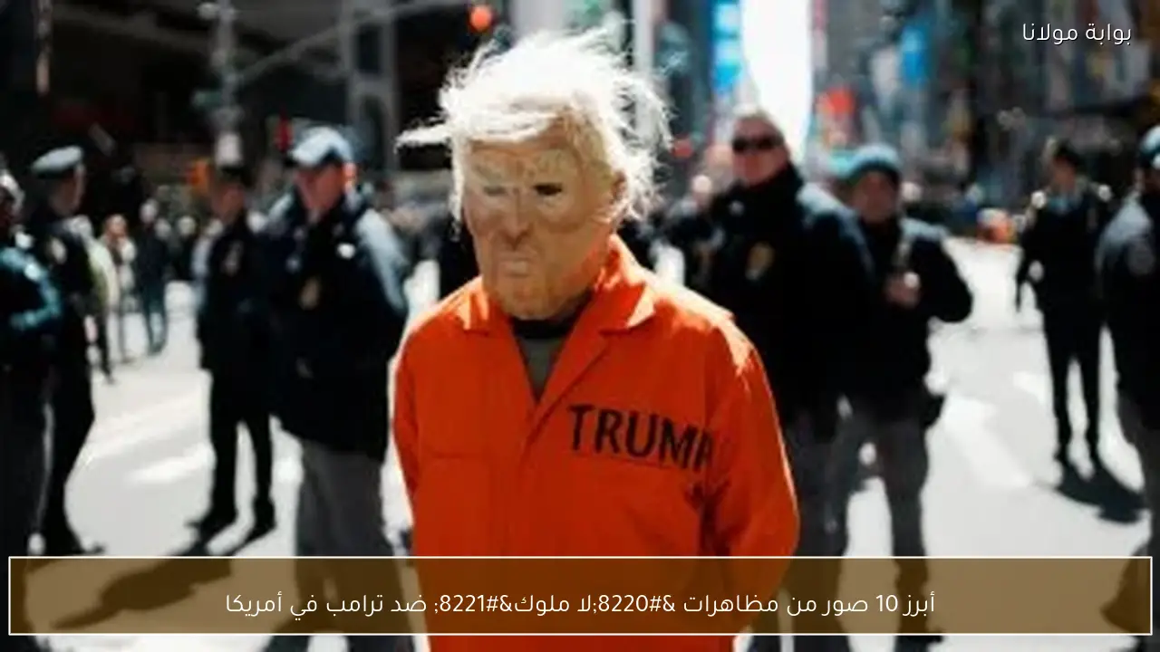 أبرز 10 صور من مظاهرات “لا ملوك” ضد ترامب في أمريكا