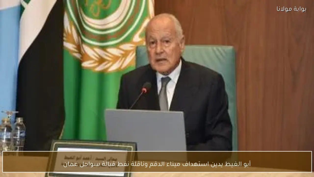 أبو الغيط يدين استهداف ميناء الدقم وناقلة نفط قبالة سواحل عمان