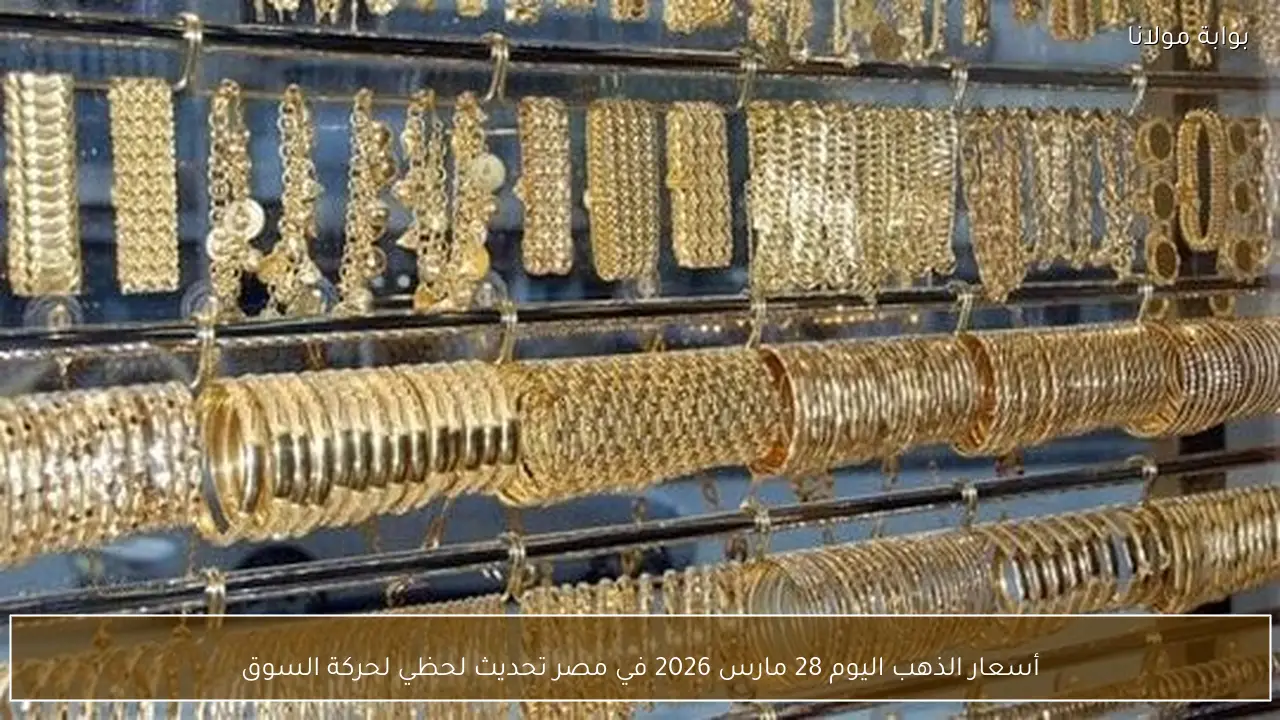 أسعار الذهب اليوم 28 مارس 2026 في مصر تحديث لحظي لحركة السوق