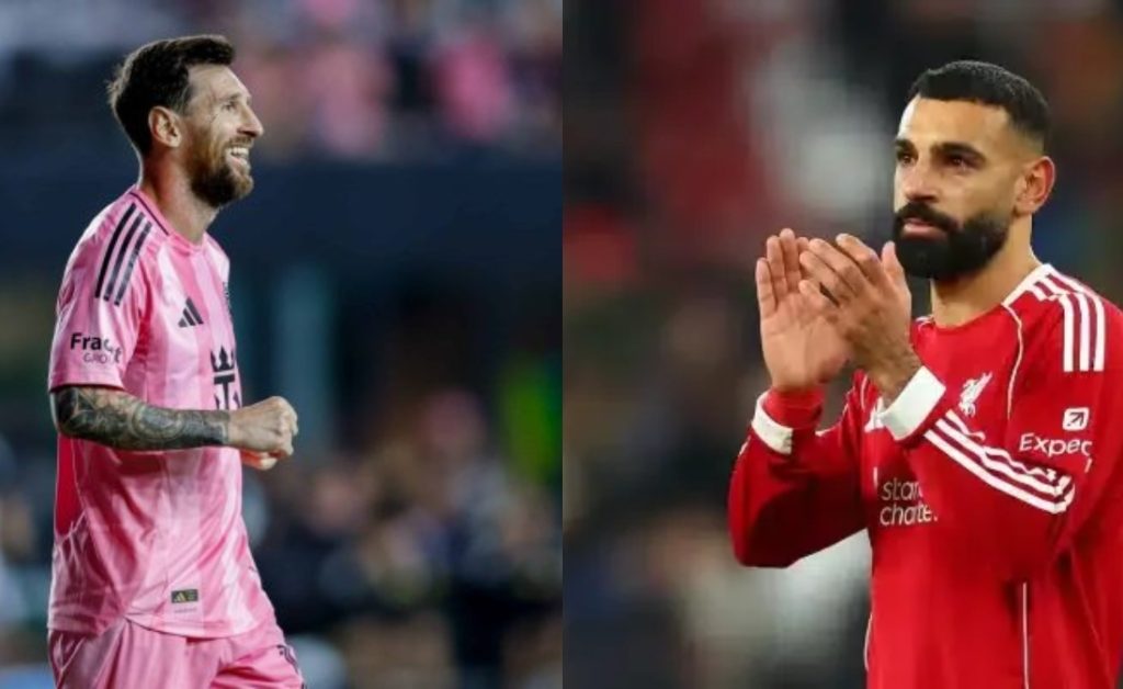 محمد صلاح - ليونيل ميسي - (المصدر: Getty images)