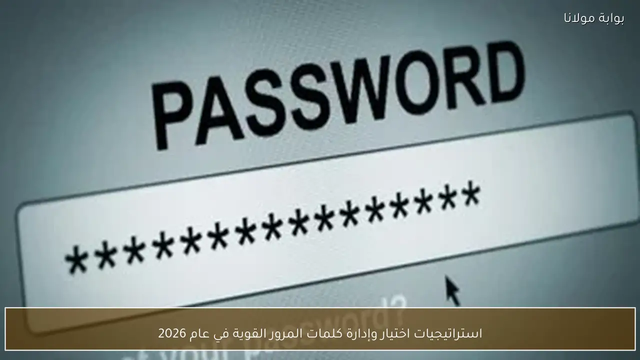 استراتيجيات اختيار وإدارة كلمات المرور القوية في عام 2026
