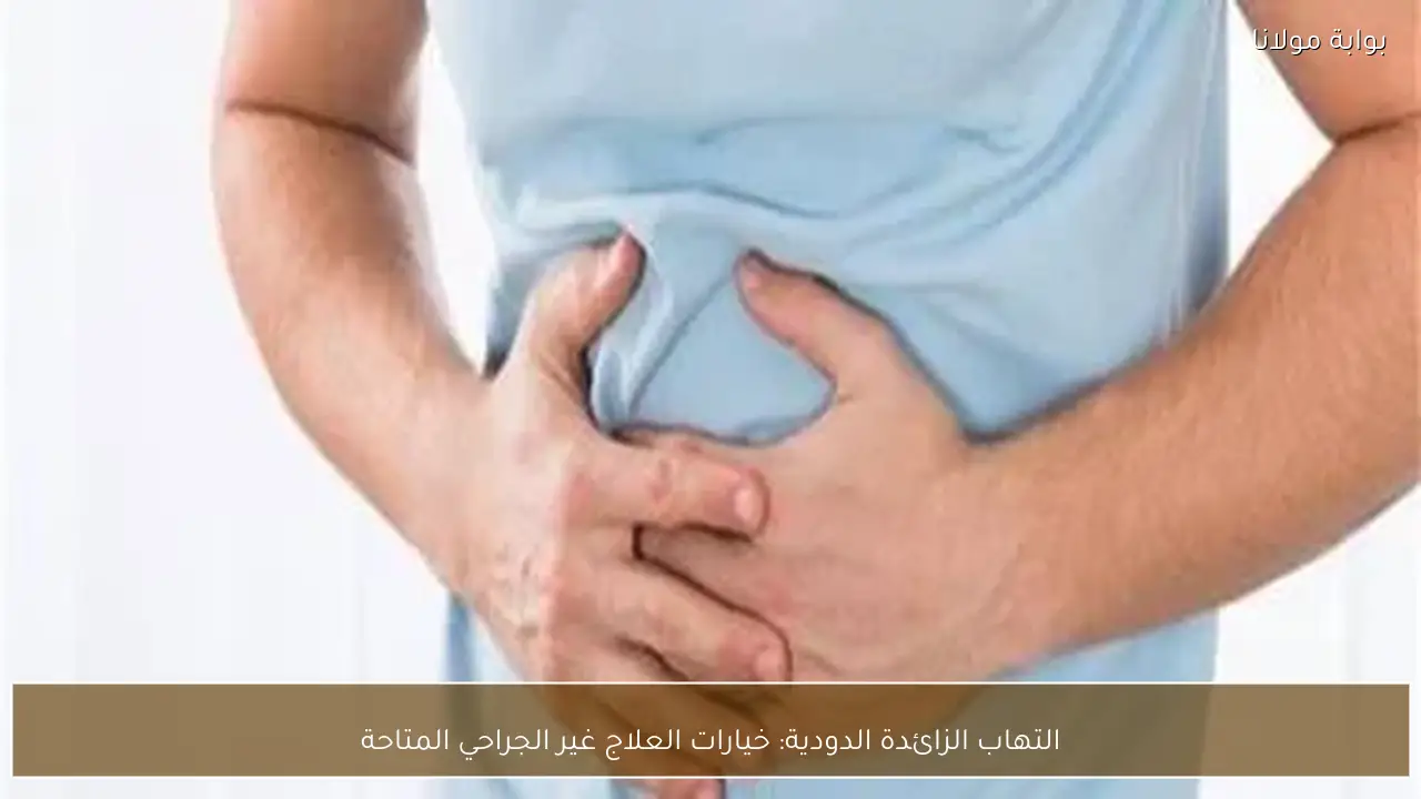 التهاب الزائدة الدودية: خيارات العلاج غير الجراحي المتاحة