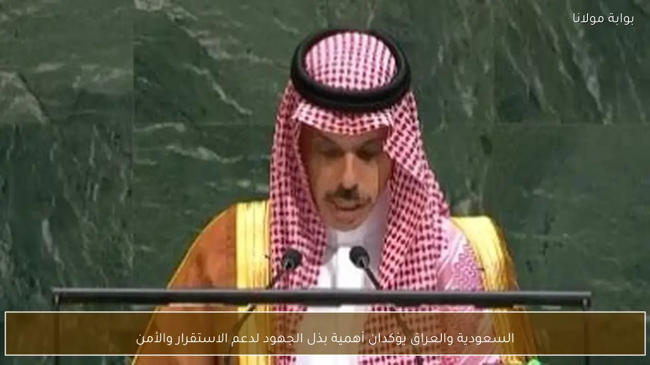 السعودية والعراق يؤكدان أهمية بذل الجهود لدعم الاستقرار والأمن