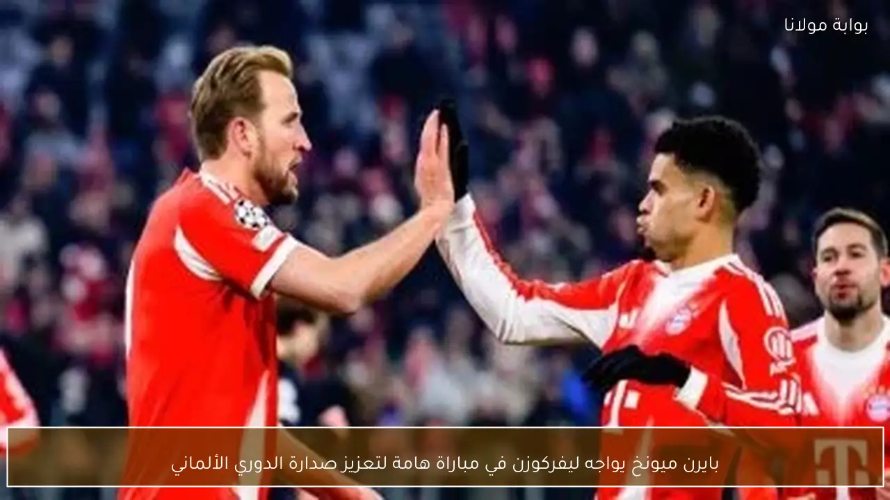 بايرن ميونخ يواجه ليفركوزن في مباراة هامة لتعزيز صدارة الدوري الألماني