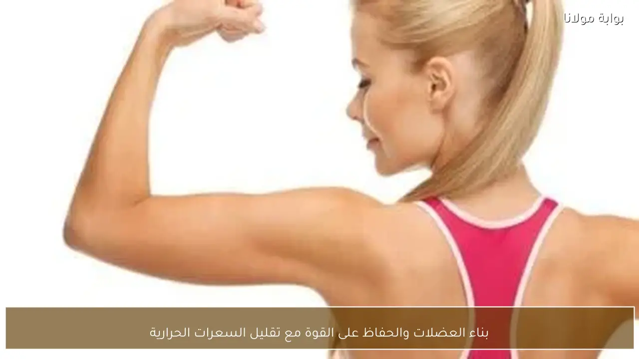 بناء العضلات والحفاظ على القوة مع تقليل السعرات الحرارية