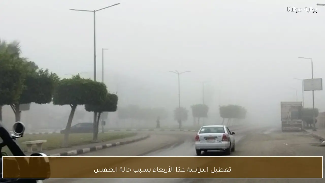 تعطيل الدراسة غدًا الأربعاء بسبب حالة الطقس