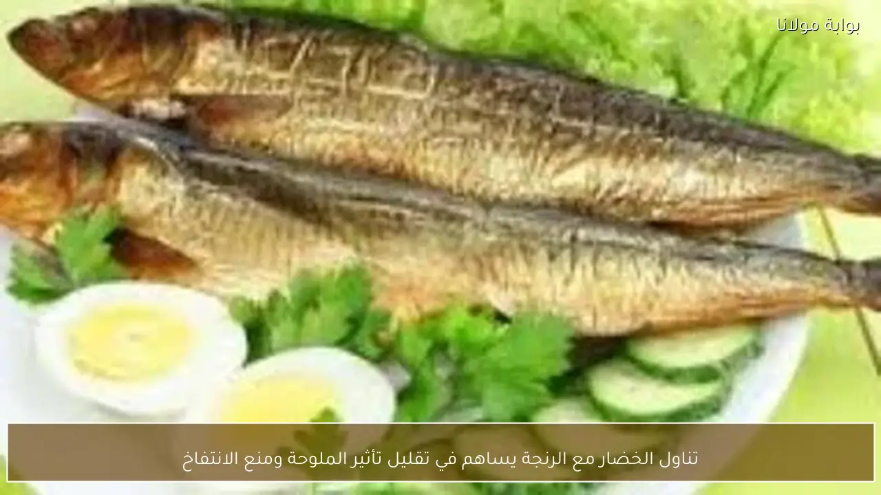 تناول الخضار مع الرنجة يساهم في تقليل تأثير الملوحة ومنع الانتفاخ