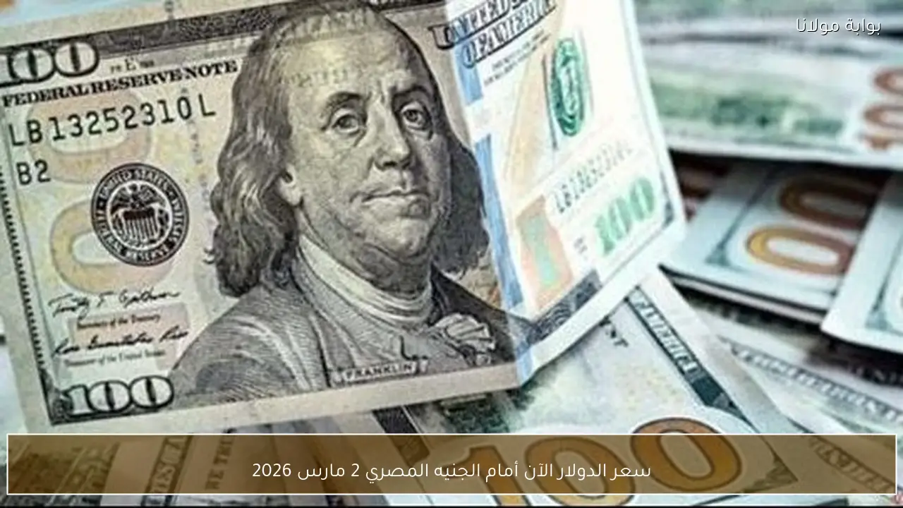 سعر الدولار الآن أمام الجنيه المصري 2 مارس 2026