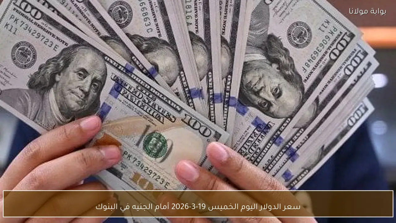 سعر الدولار اليوم الخميس 19-3-2026 أمام الجنيه في البنوك