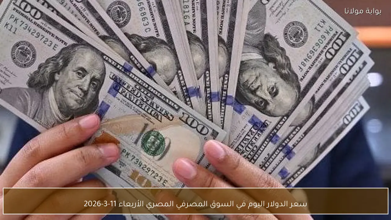 سعر الدولار اليوم في السوق المصرفي المصري الأربعاء 11-3-2026