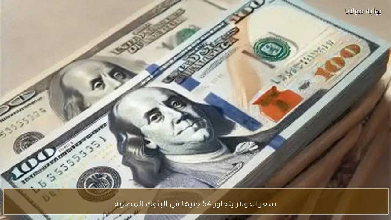 سعر الدولار يتجاوز 54 جنيها في البنوك المصرية