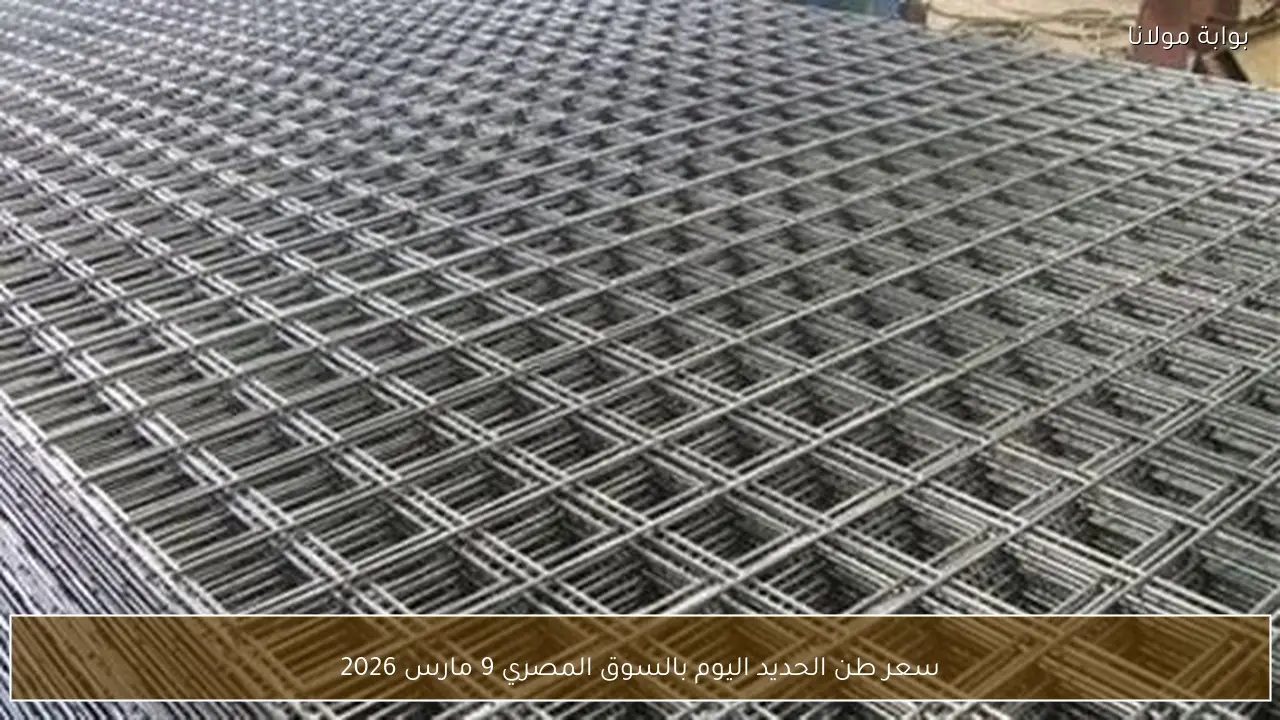 سعر طن الحديد اليوم بالسوق المصري 9 مارس 2026