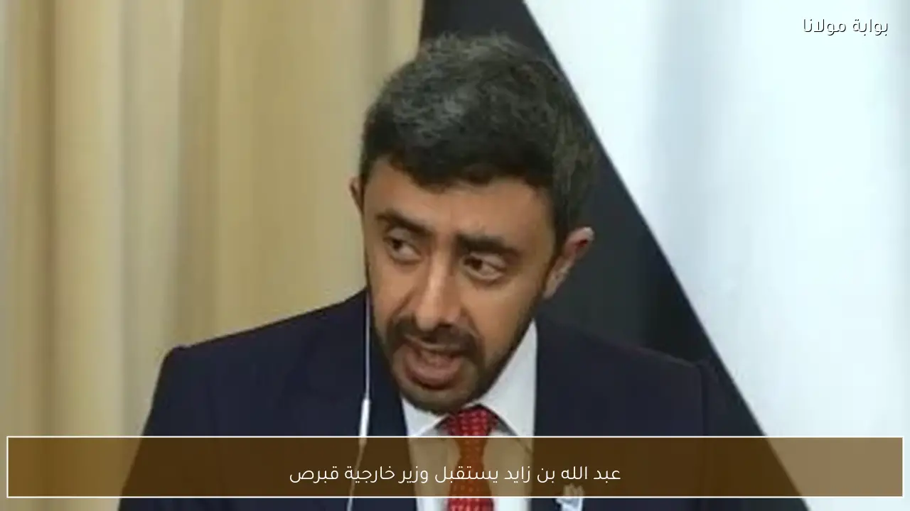 عبد الله بن زايد يستقبل وزير خارجية قبرص