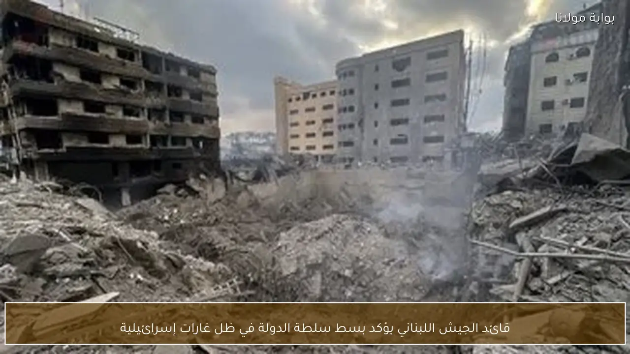 قائد الجيش اللبناني يؤكد بسط سلطة الدولة في ظل غارات إسرائيلية