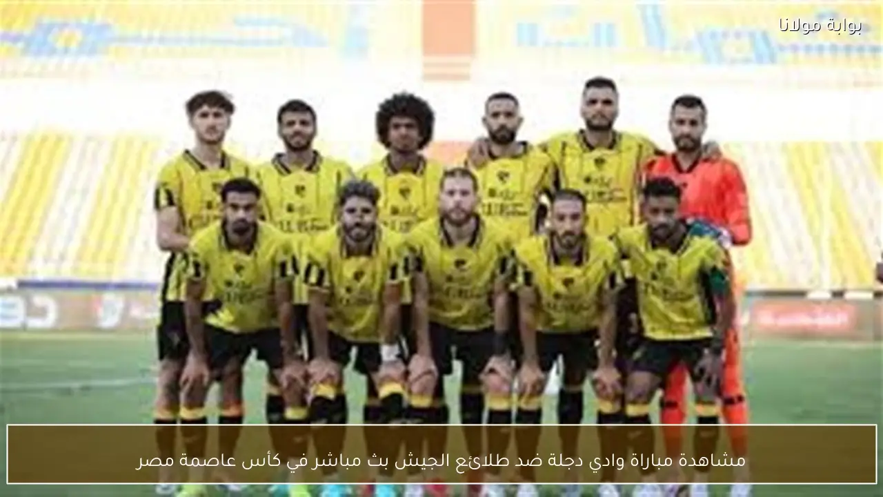 مشاهدة مباراة وادي دجلة ضد طلائع الجيش بث مباشر في كأس عاصمة مصر