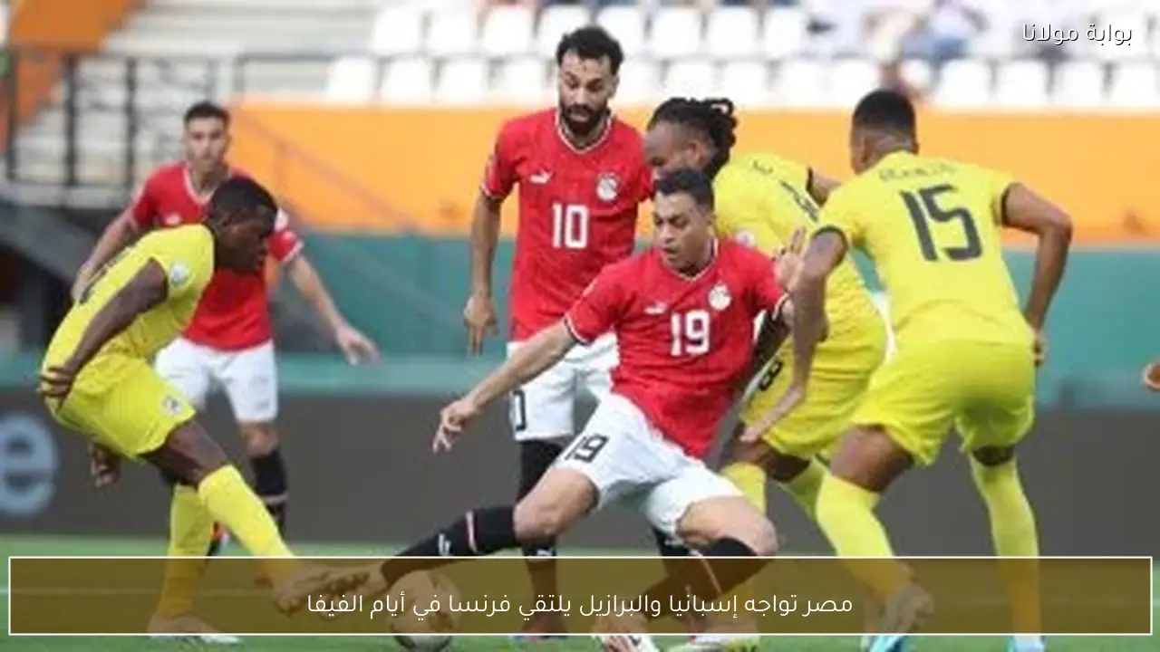 مصر تواجه إسبانيا والبرازيل يلتقي فرنسا في أيام الفيفا