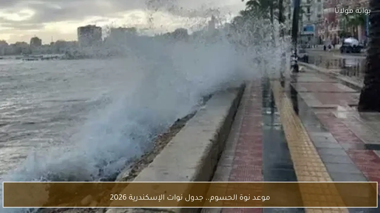 موعد نوة الحسوم.. جدول نوات الإسكندرية 2026
