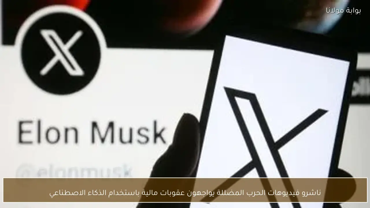 ناشرو فيديوهات الحرب المضللة يواجهون عقوبات مالية باستخدام الذكاء الاصطناعي