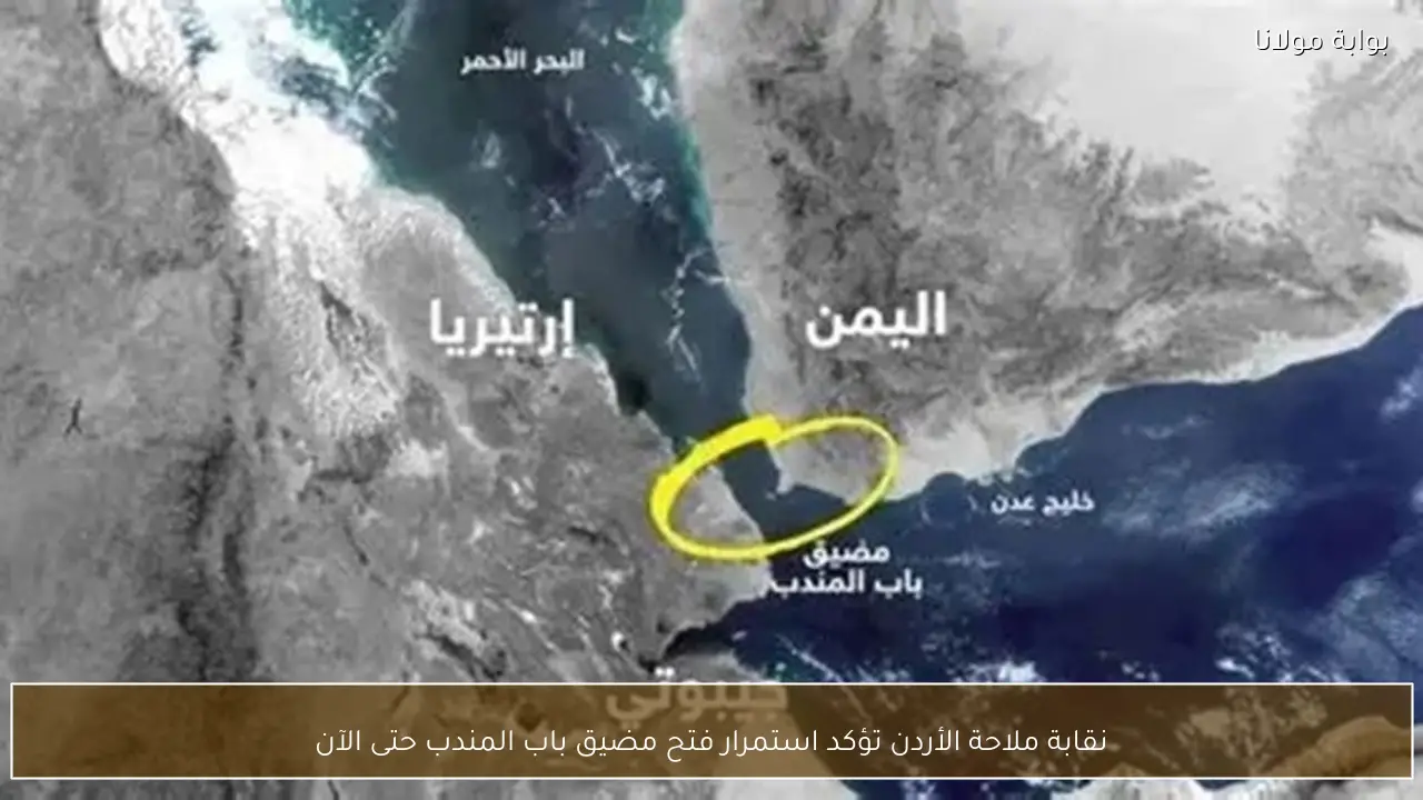 نقابة ملاحة الأردن تؤكد استمرار فتح مضيق باب المندب حتى الآن